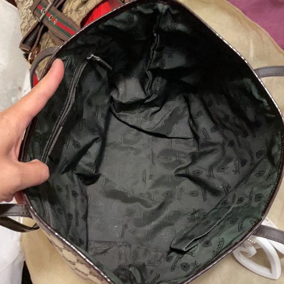 Authentic Gucci Mono Tote Canvas - Picture 12 of 16